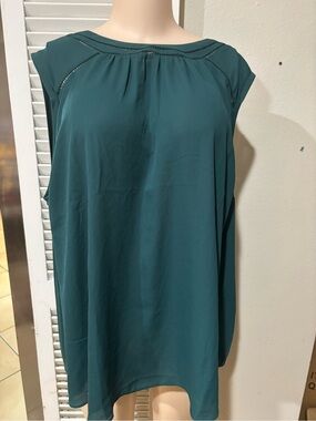 41 Hawthorn Teal Sleeveless Blouse